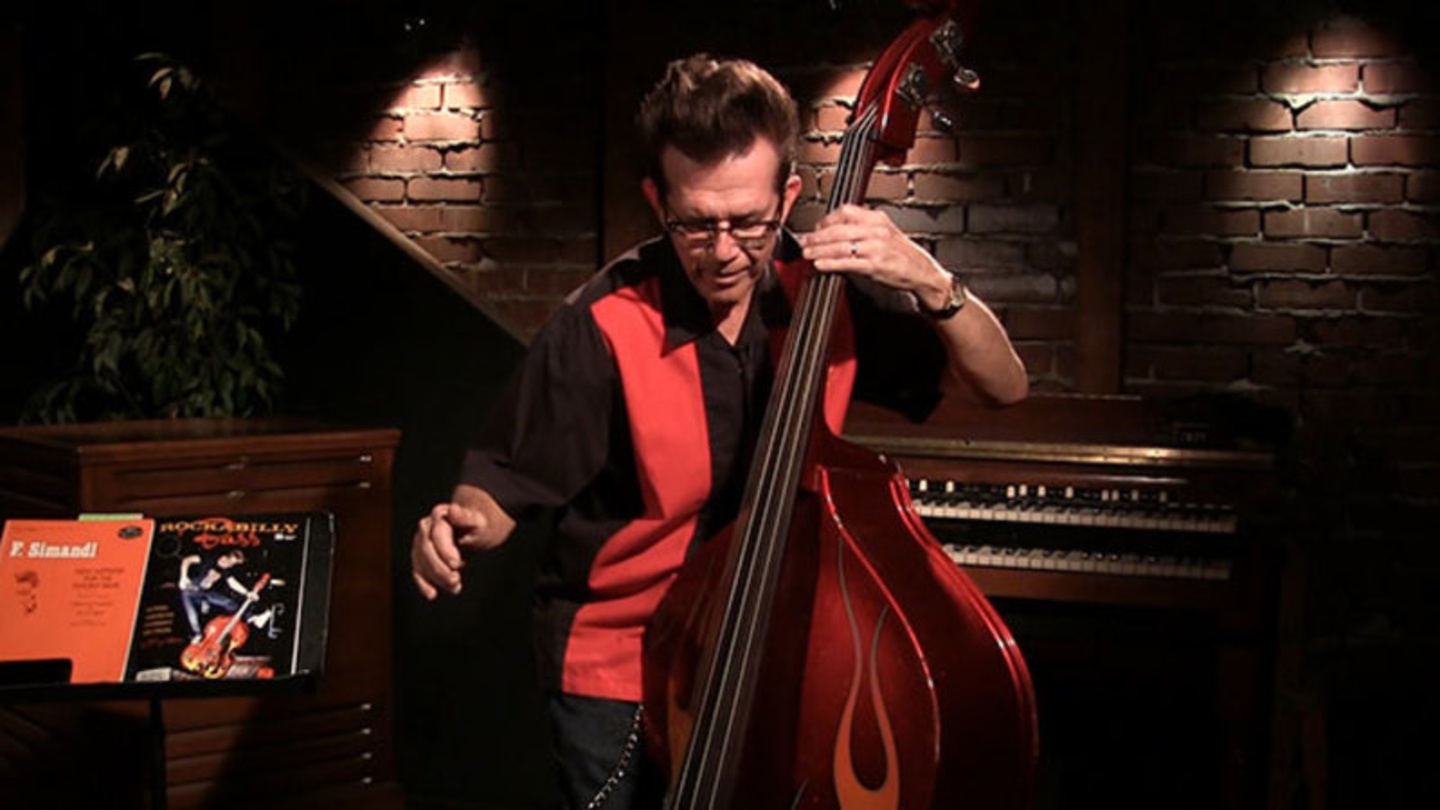 upright bass player rockabilly